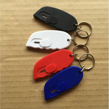 Mini Plastic Box Cutter Handed Keychain Box Opener Safe Package Opener Utility Knife Portable
