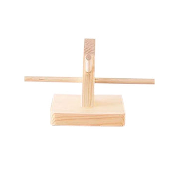 Glasses Display Stand for 4 Pair Glasses Pine Wooden Display Storage Rack for Bracelets Necklaces Sunglasses Frame