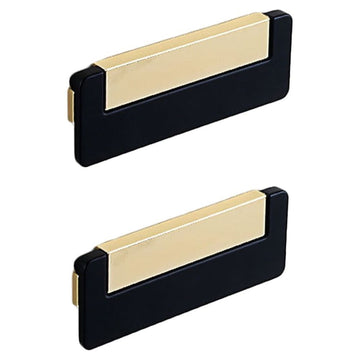 2 Pack Zinc Alloy Flush Pull Handle Sliding Closet Door Handles 32mm/1.26" Recessed Finger Pulls Drawer Hidden Handles