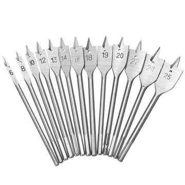 Flat Wood Spade Drill Bit Hole Cutter Woodworking Carbon Steel Titanium Gold 14mm