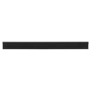 5 Pack Tilted Solid Cabinet Handles Streamline Shape Aluminium Alloy Drawer Handles (160mm/6.29", Black)