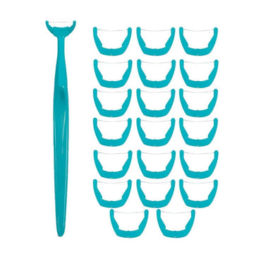 20 Pcs Dental Floss Heads with Floss Handle Cleaners Floss Oral Hygiene Dental Cleaning Tools Daily Use