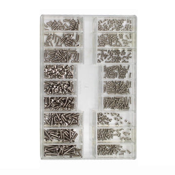 500Pcs Phillips Screw Kit, Steel Tiny Screws Micro Electroplated Screws Set, 20 Sizes