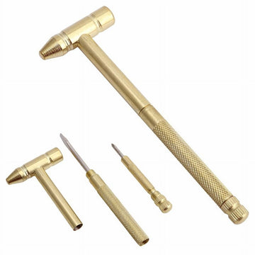 1× Micro Mini Copper Hammer 2x Phillips Screwdriver 1x Slotted Screwdriver