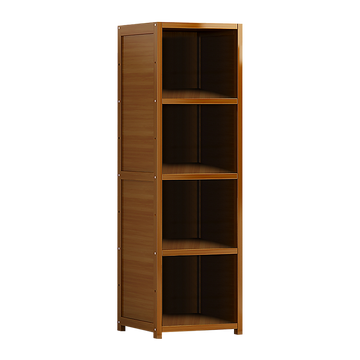 Bamboo Shelf Bookcase Display Storage Rack Stand Livingroom Bedroom