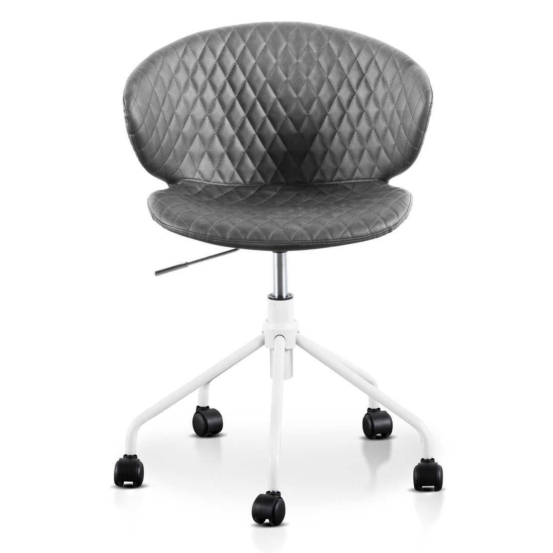 Peter Office Chair - Charcoal with White Base-0
