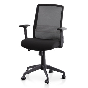 Isaac Mesh Office Chair - Full Black-0