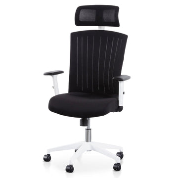 Diana Office Chair - Black and White-0