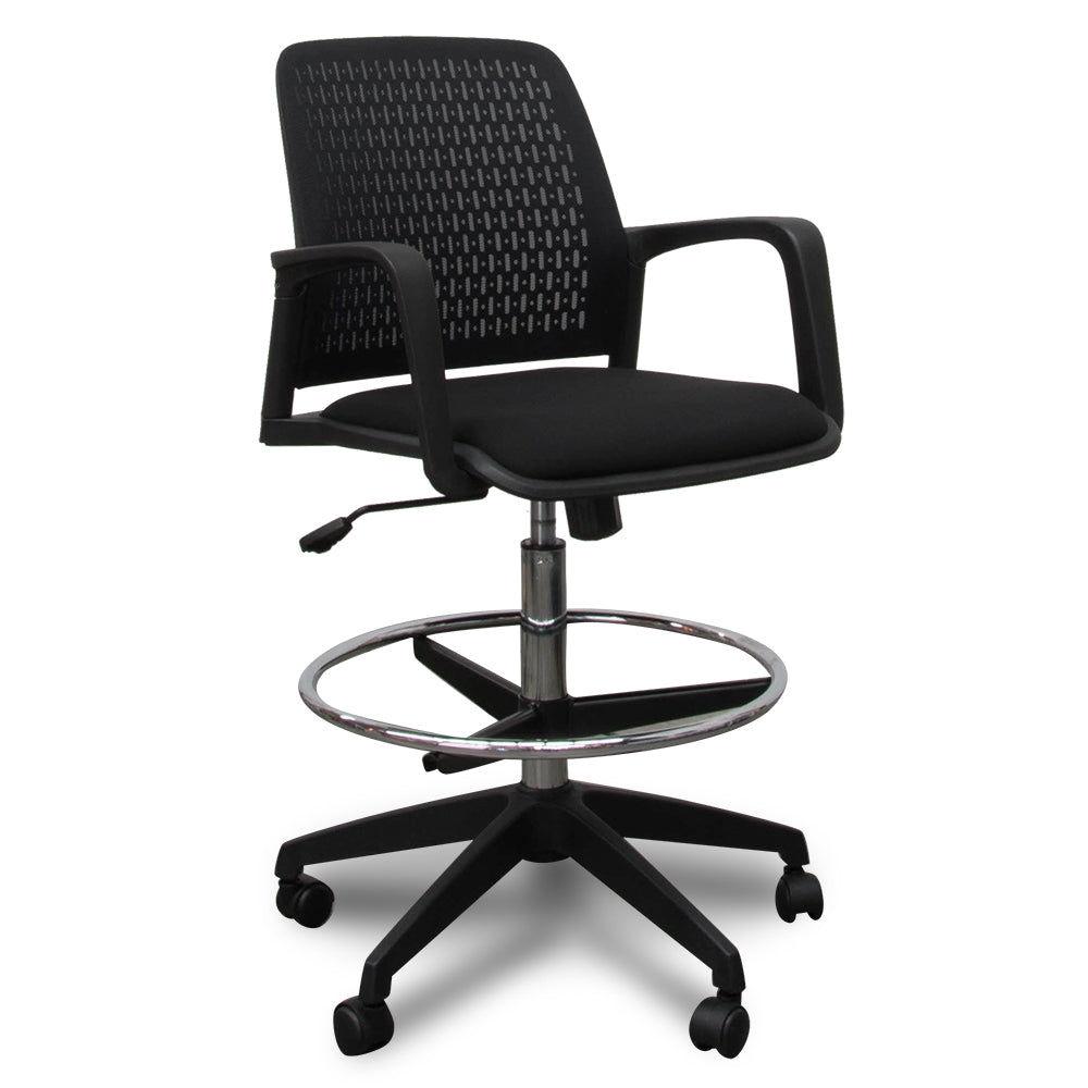 DaisyDrafting Office Chair - Black-0