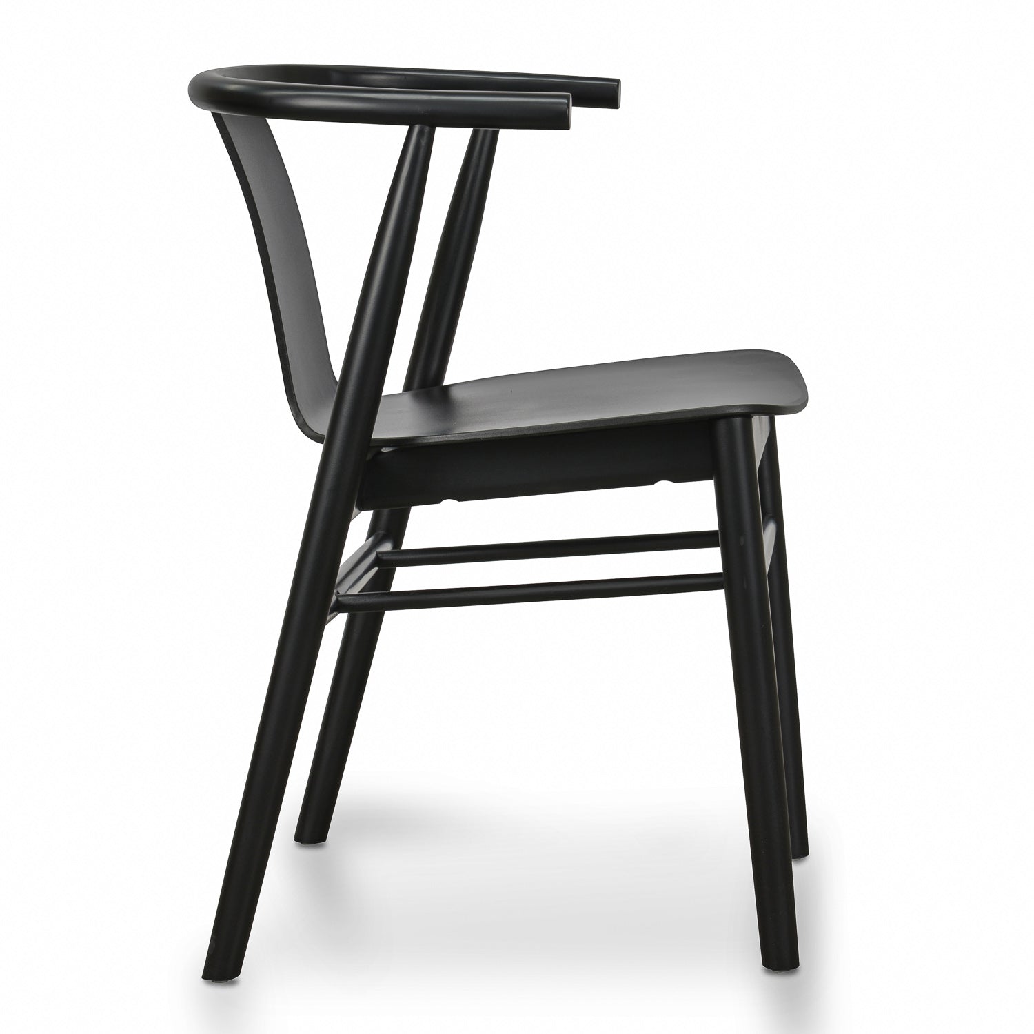MatthewDining Chair - Black Shell - Black Seat (Set of 2)-4