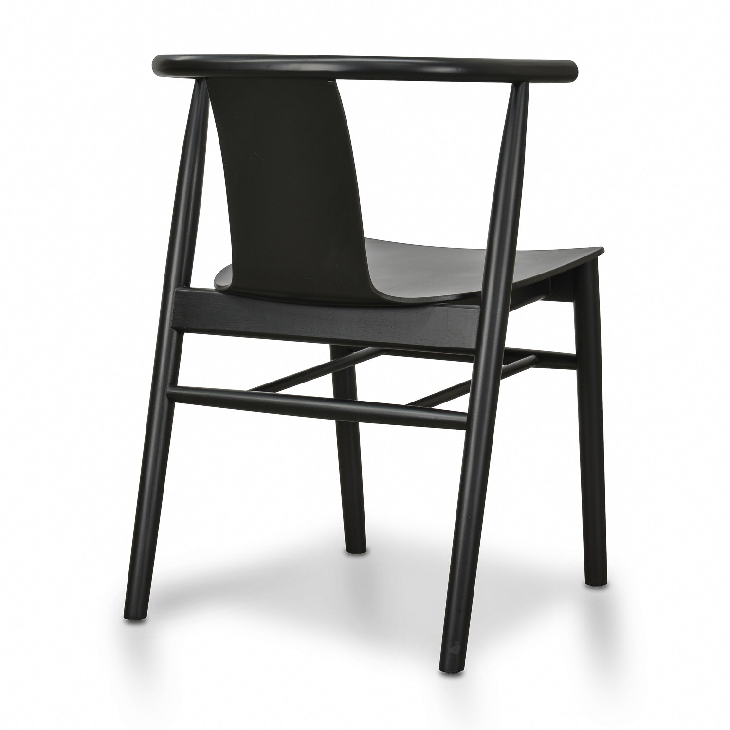 MatthewDining Chair - Black Shell - Black Seat (Set of 2)-3