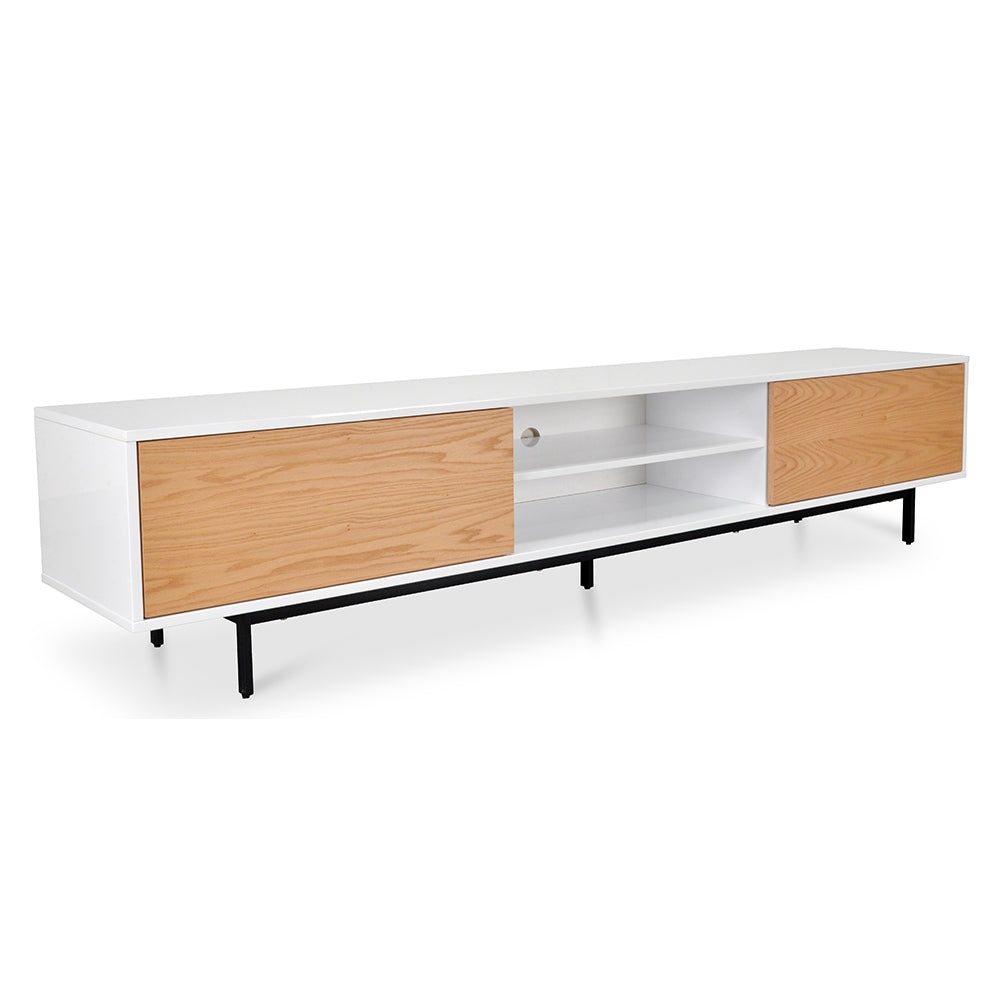 Taylor 2.3m TV Entertainment Unit - Lowline - Natural-0