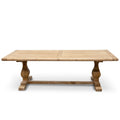 Quinn Wood 2.4m Dining Table - Rustic Natural-1