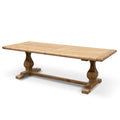 Quinn Wood 2.4m Dining Table - Rustic Natural-2