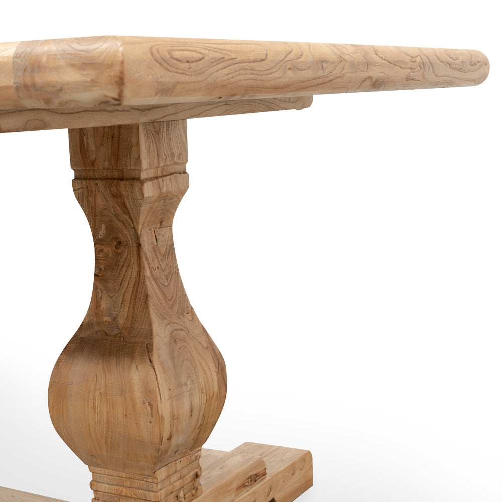 Quinn Wood 2.4m Dining Table - Rustic Natural-5