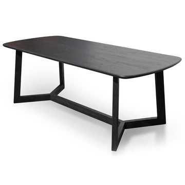 Michael 2.2m Dining Table - Black-0