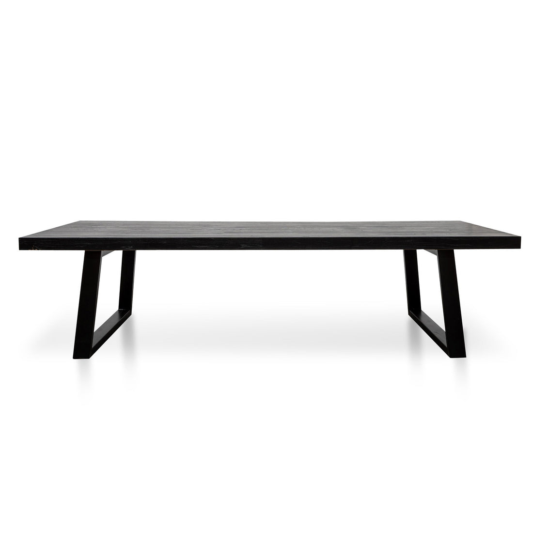 Karen Reclaimed Dining Table - 120cm (W) - Full Black-0
