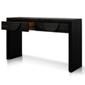 Eve 1.4m Console Table - Textured Espresso Black-1