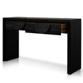 Eve 1.4m Console Table - Textured Espresso Black-3