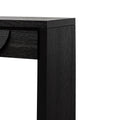 Eve 1.4m Console Table - Textured Espresso Black-7