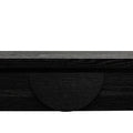 Eve 1.4m Console Table - Textured Espresso Black-8