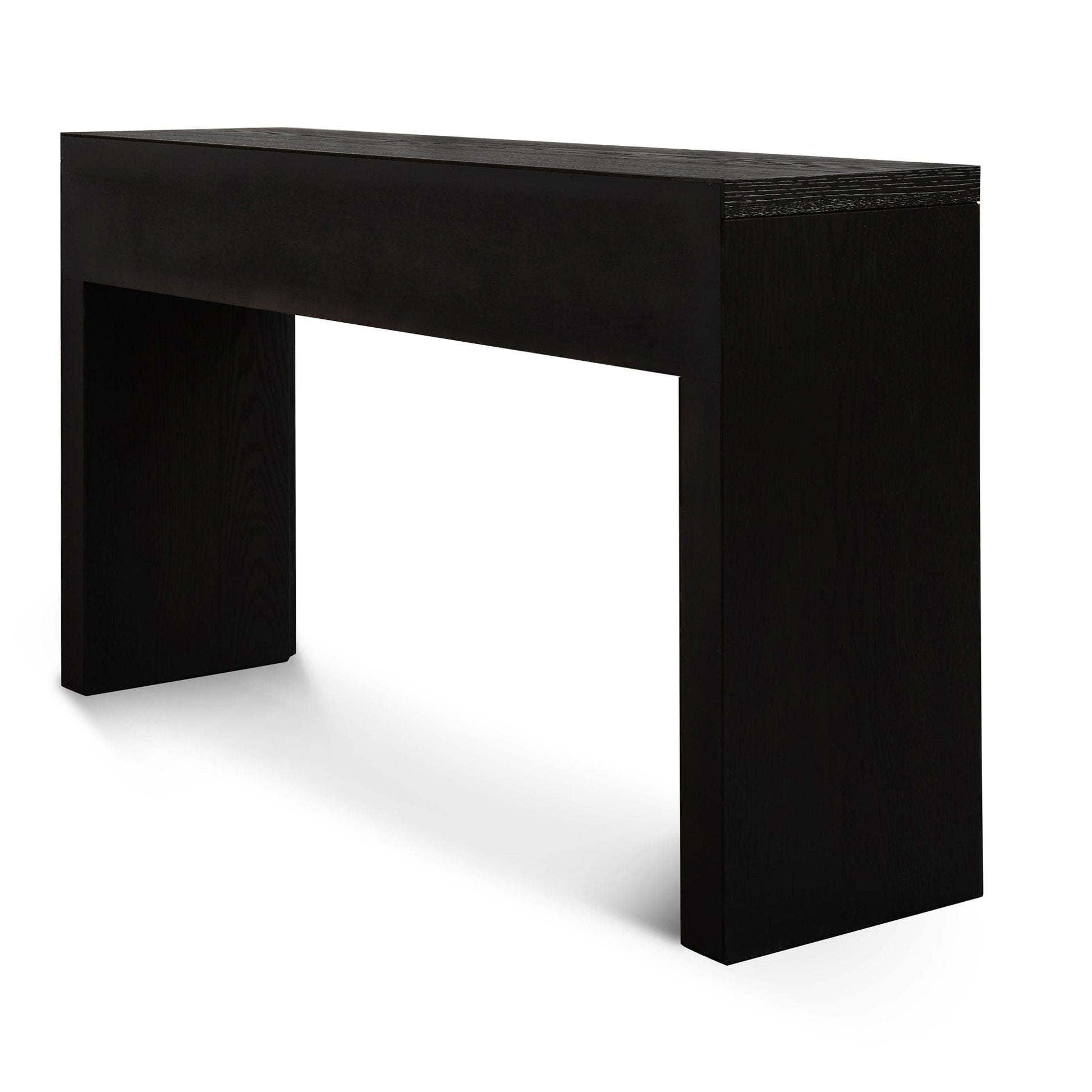 Eve 1.4m Console Table - Textured Espresso Black-6