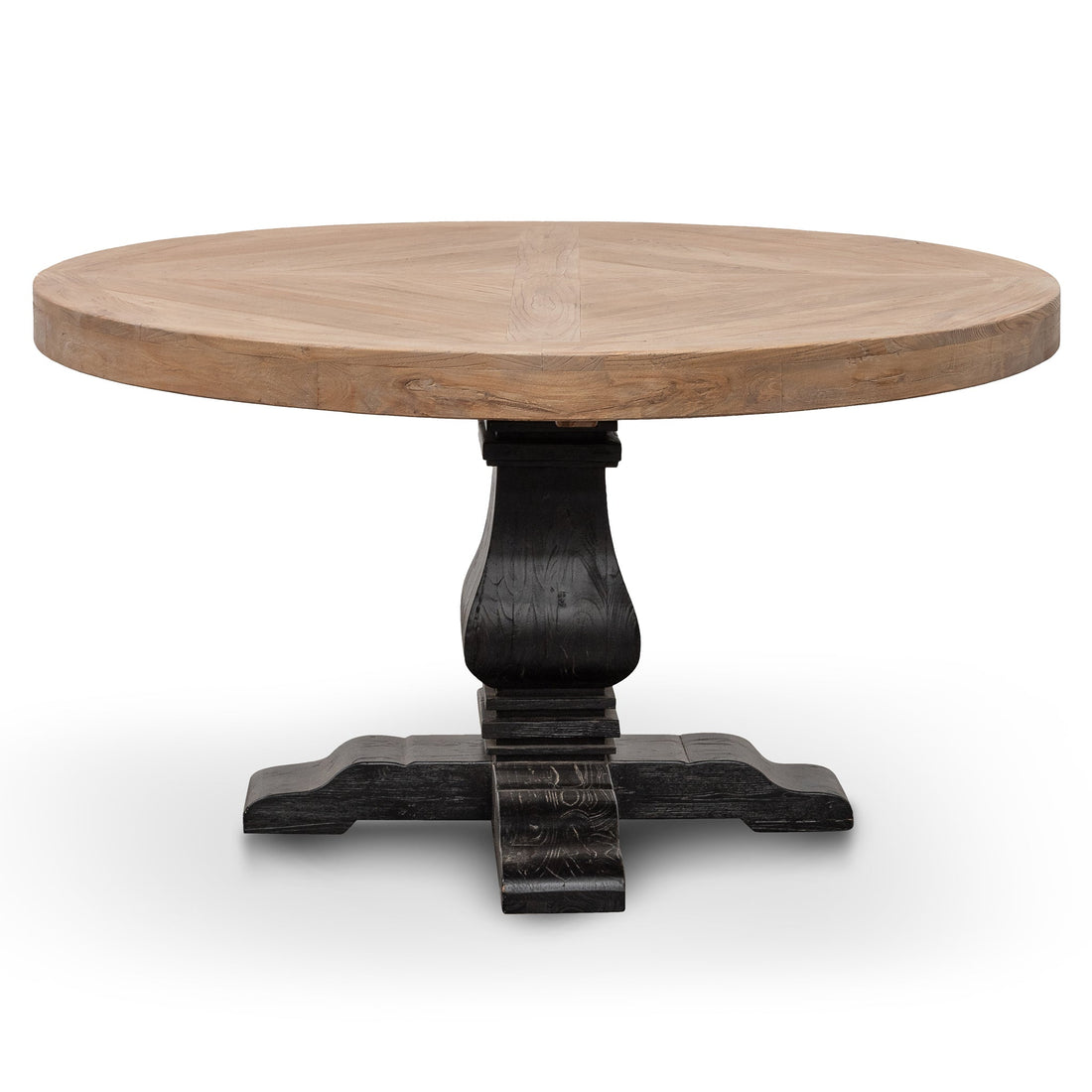 Charlie4m Natural Round Dining Table - Black Base-0