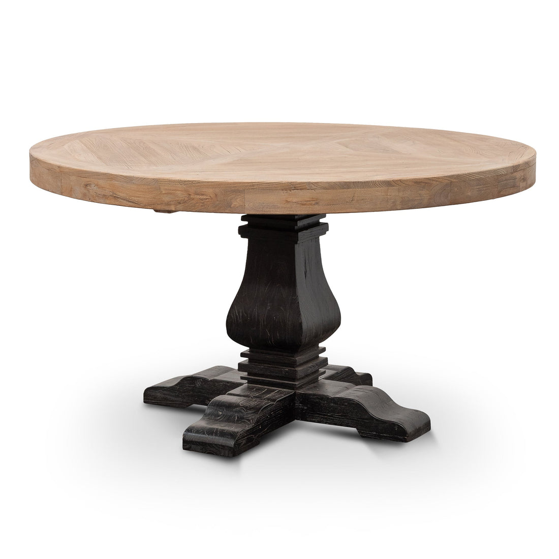 Charlie4m Natural Round Dining Table - Black Base-0