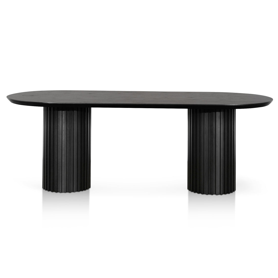 Oscar  2.2m Wooden Dining Table - Black Oak-0
