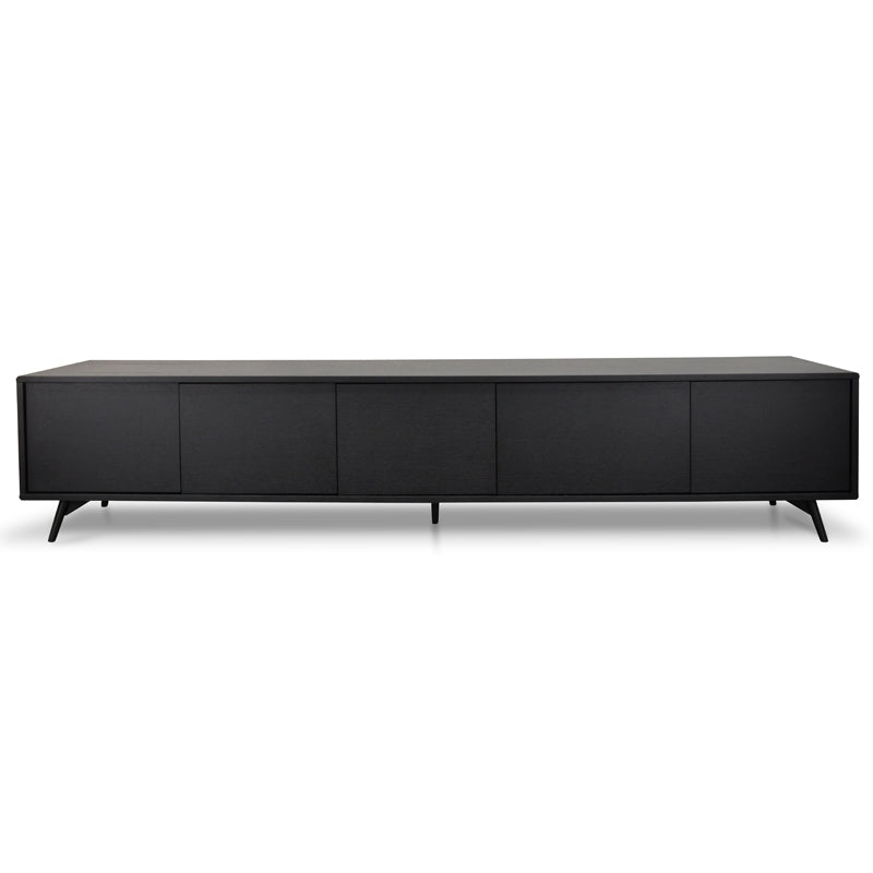 Sarah2.4m Entertainment TV Unit - Black Oak-0