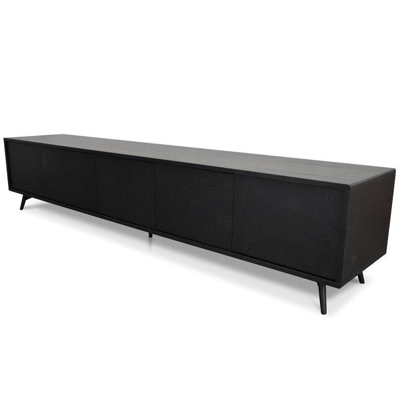 Sarah2.4m Entertainment TV Unit - Black Oak-0