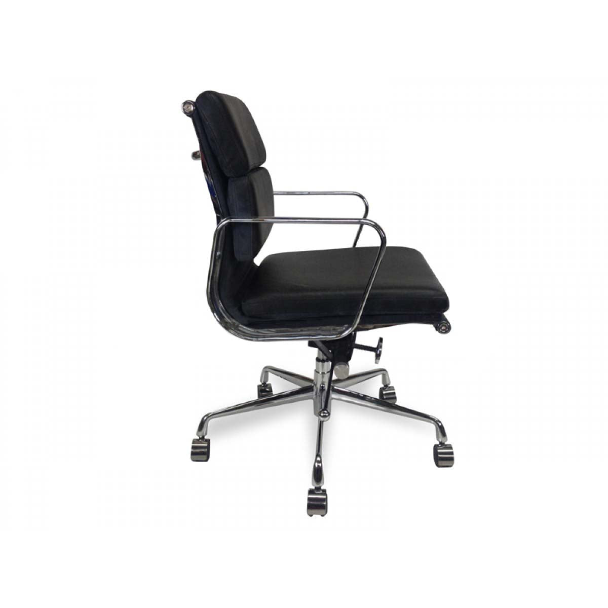 Wendy Back Office Chair - Black Leather-6