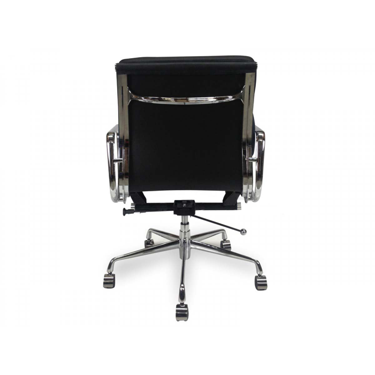 Wendy Back Office Chair - Black Leather-2