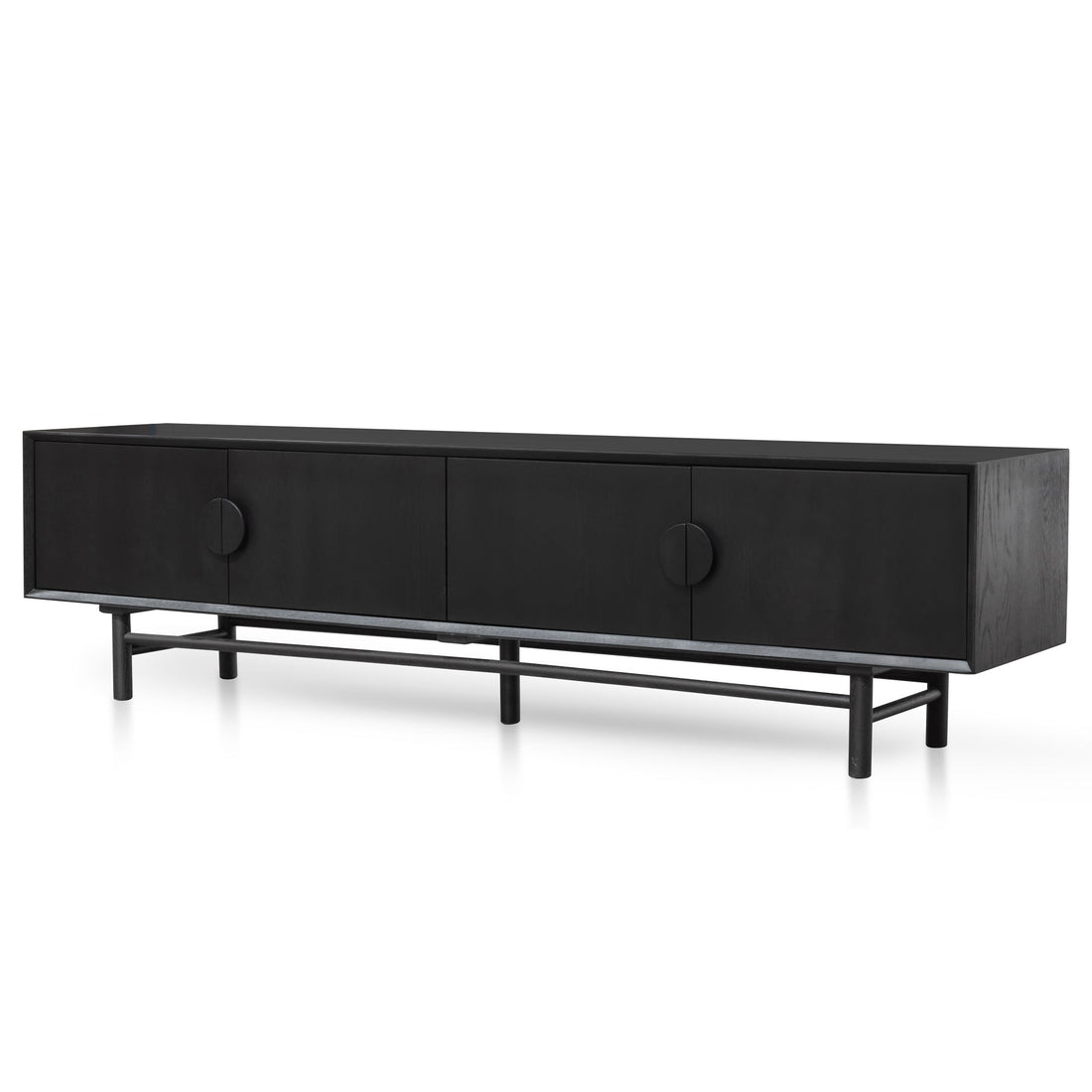 Eve 2.1m Entertainment TV Unit - Black-0