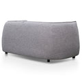 Jacob 3 Seater Left Chaise Sofa - Graphite Grey with Black Legs-4