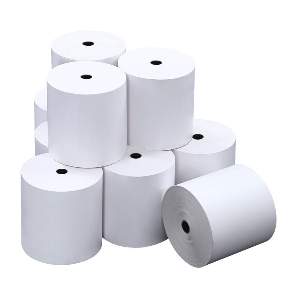 100 Bulk Thermal Paper Rolls 80x80 mm Cash Register Receipt Roll Eftpos Papers - Shopping Planet