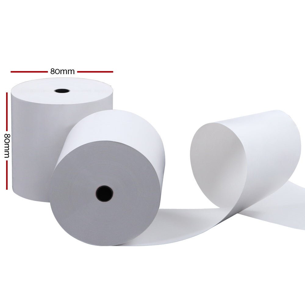 100 Bulk Thermal Paper Rolls 80x80 mm Cash Register Receipt Roll Eftpos Papers - Shopping Planet