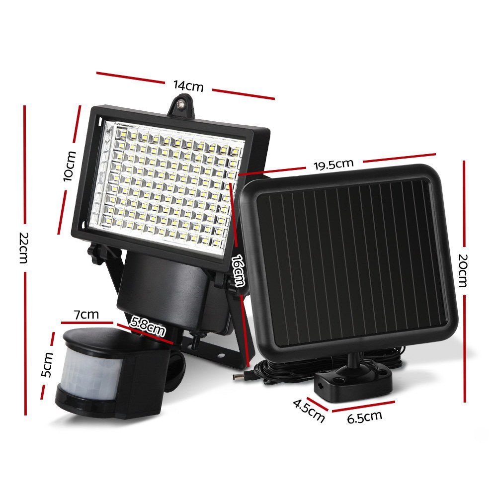 100 LED Solar Powered Sensor Lights - Shopping Planet