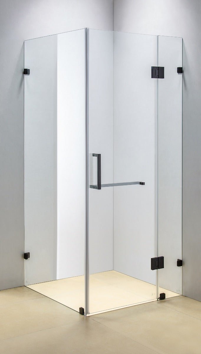 1000 x 1000mm Frameless 10mm Glass Shower Screen By Della Francesca - Shopping Planet