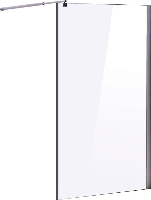 1000 x 2100mm Frameless 10mm Safety Glass Shower Screen - Shopping Planet