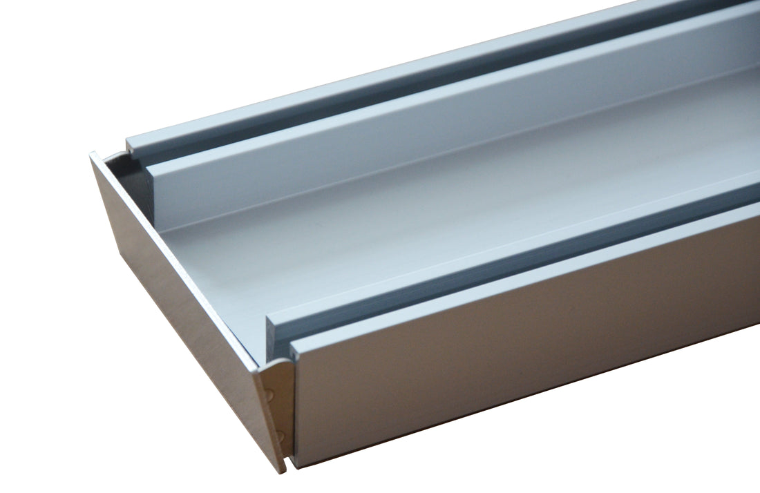1000mm Aluminium Rust Proof Tile Insert Strip Shower Grate Drain Indoor Outdoor - Shopping Planet