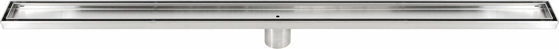 1000mm Tile Insert Bathroom Shower Stainless Steel Grate Drain w/Centre outlet Floor Waste - Shopping Planet