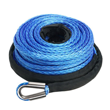 10Mm X 30M Synthetic Winch Rope Dyneema Sk75 Tow Recovery Cable 4WD Car Boat - Shopping Planet
