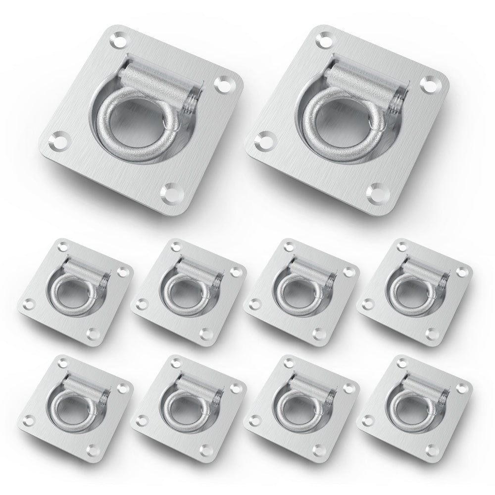 10X LASHING RING TIE DOWN POINTS ANCHOR FLUSH CARGO TRUCK UTE TRAILER - Shopping Planet