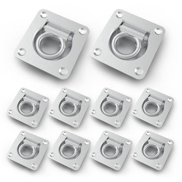 10X LASHING RING TIE DOWN POINTS ANCHOR FLUSH CARGO TRUCK UTE TRAILER - Shopping Planet