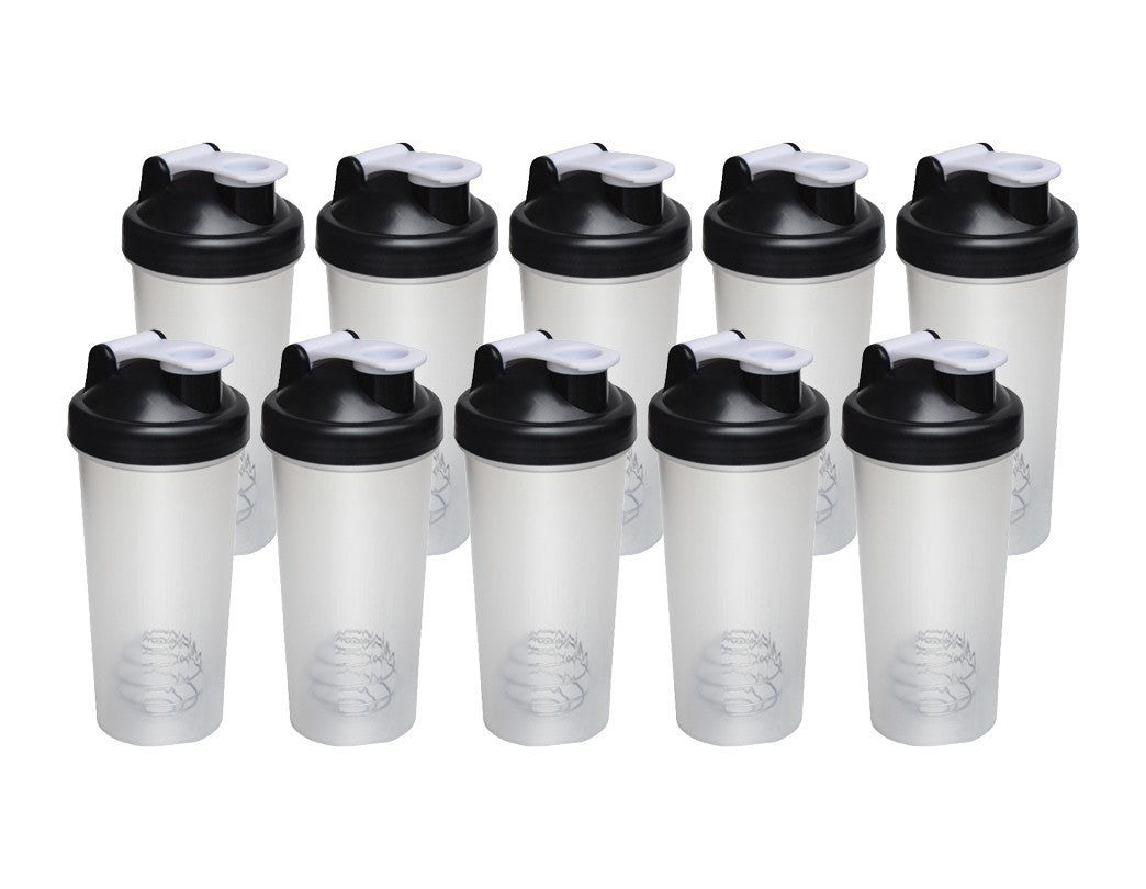 10x Shaker Bottles Protein Mixer Gym Sports Drink - Shopping Planet