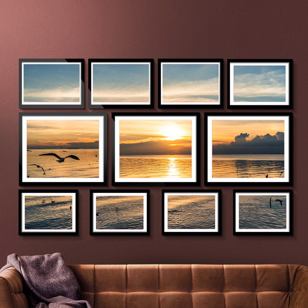 11 PCS Photo Frame Wall Set Collage Picture Frames Home Decor Present Gift Black - Shopping Planet