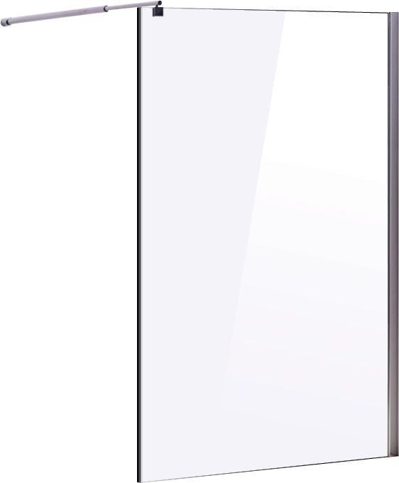 1100 x 2000mm Frameless 10mm Safety Glass Shower Screen - Shopping Planet