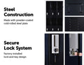 12 Door Locker - Office/Gym - Black - Shopping Planet