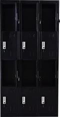 12 Door Locker - Office/Gym - Black - Shopping Planet